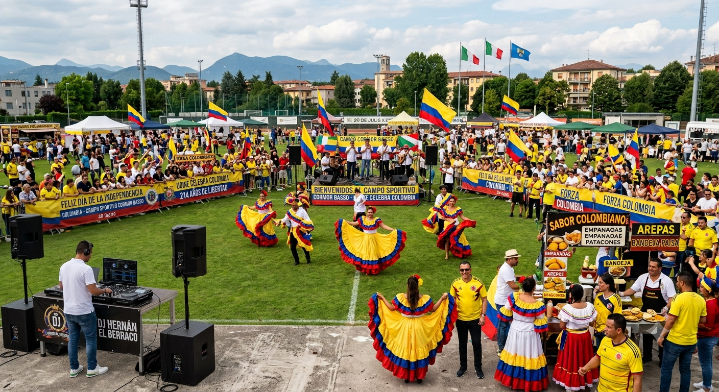 Fiesta de la Independencia Colombiana en Udine con DJ Hernan